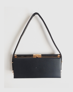 Izoa Olive Clutch Black Gold