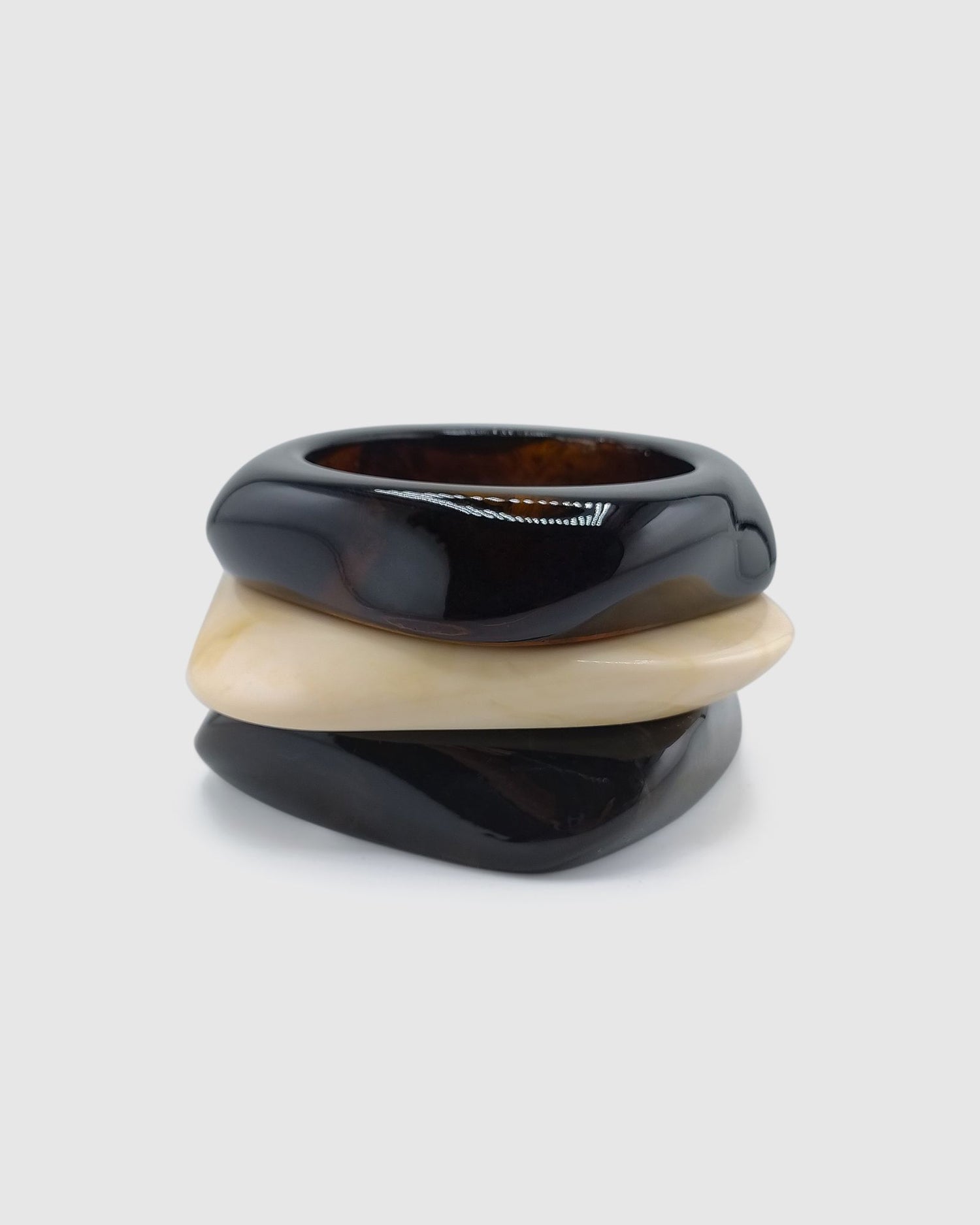 Izoa Raven Bangle Stack