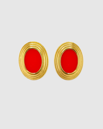 Izoa Adeline Stud Earring Red