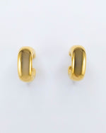 Izoa Wave Hoop Earrings Gold