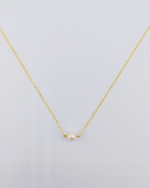 Izoa Gwen Freshwater Pearl Necklace Gold