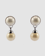 Izoa Josette Drop Earrings Pearl