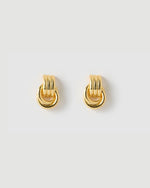 Izoa Mini Fusion Stud Earrings Gold