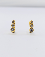 Izoa Célie Crystal Huggie Earrings