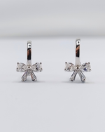 Izoa Small Bow Huggie Earrings