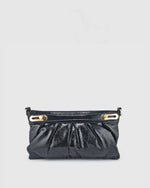 Izoa Amelie Clutch Bag in Black