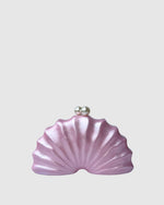 Izoa Serena Shell Clutch Pink