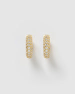 Izoa Chelsea Mini Huggie Earrings Gold