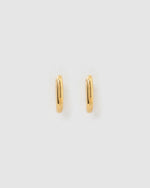 Izoa Kennedy Hoop Earrings Gold