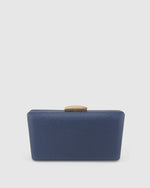 Izoa Bianca Clutch in Navy