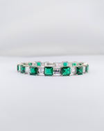 Izoa Catherine Tennis Bracelet Green
