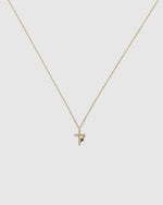 Izoa Double Cross Necklace Gold