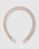 Izoa Braided Pearl Headband Pink