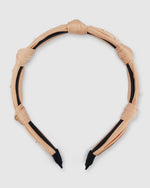 Izoa Zoey Pearl Headband Peach