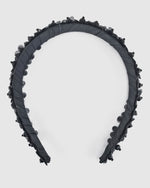 Izoa Rosalie Floral Headband Black