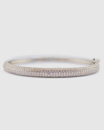 Izoa Ashley Cubic Zirconia Cuff Silver