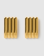 Izoa Camille Stud Earrings Gold