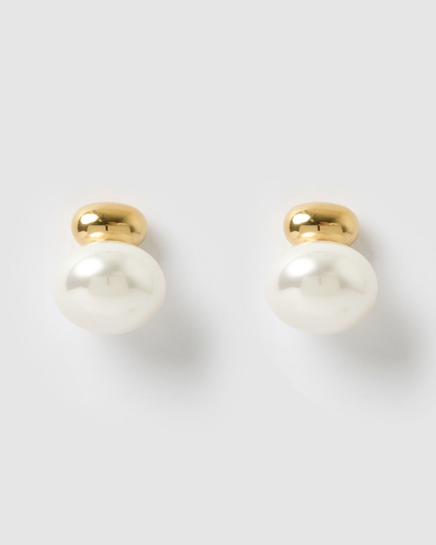 Izoa Inka Earrings Gold Pearl