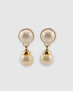 Izoa Josette Drop Earrings Pearl