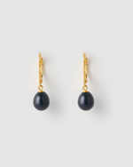 Izoa Juliet Earrings Navy Pearl