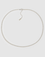 Izoa Mini Tennis Choker Silver