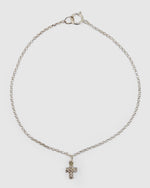 Izoa Mini Cross Bracelet Silver