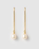 Izoa Nicola Thread Earrings Gold