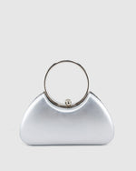 Izoa Skye Clutch in Silver