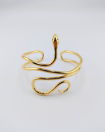 Izoa Twisted Snake Cuff Gold