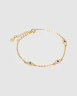 Izoa Jordana Eye Bracelet Gold