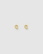 Izoa Little Letter C Stud Earrings Gold