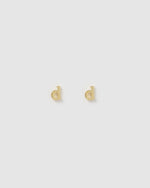 Izoa Little Letter D Stud Earrings Gold