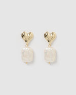 Izoa Youllie Earrings Gold Pearl