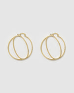 Izoa Alphabet Letter O Hoop Earrings