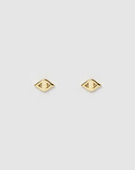 Izoa Horus Mini Stud Earrings Gold