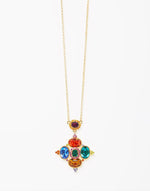 Izoa Magnolia Pendant Necklace Multi