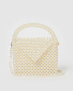 Izoa Tiffany Pearl Handbag White
