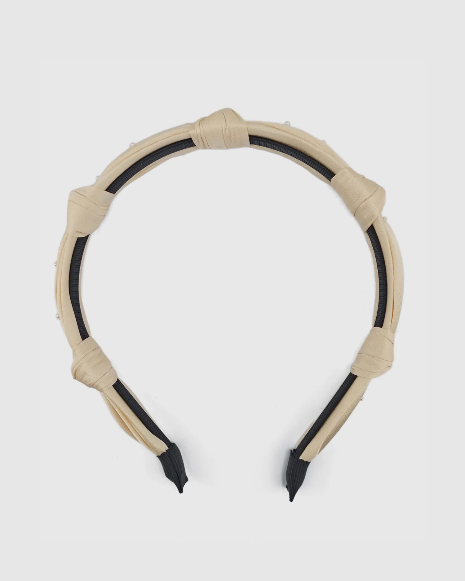 Izoa Zoey Pearl Headband Champagne