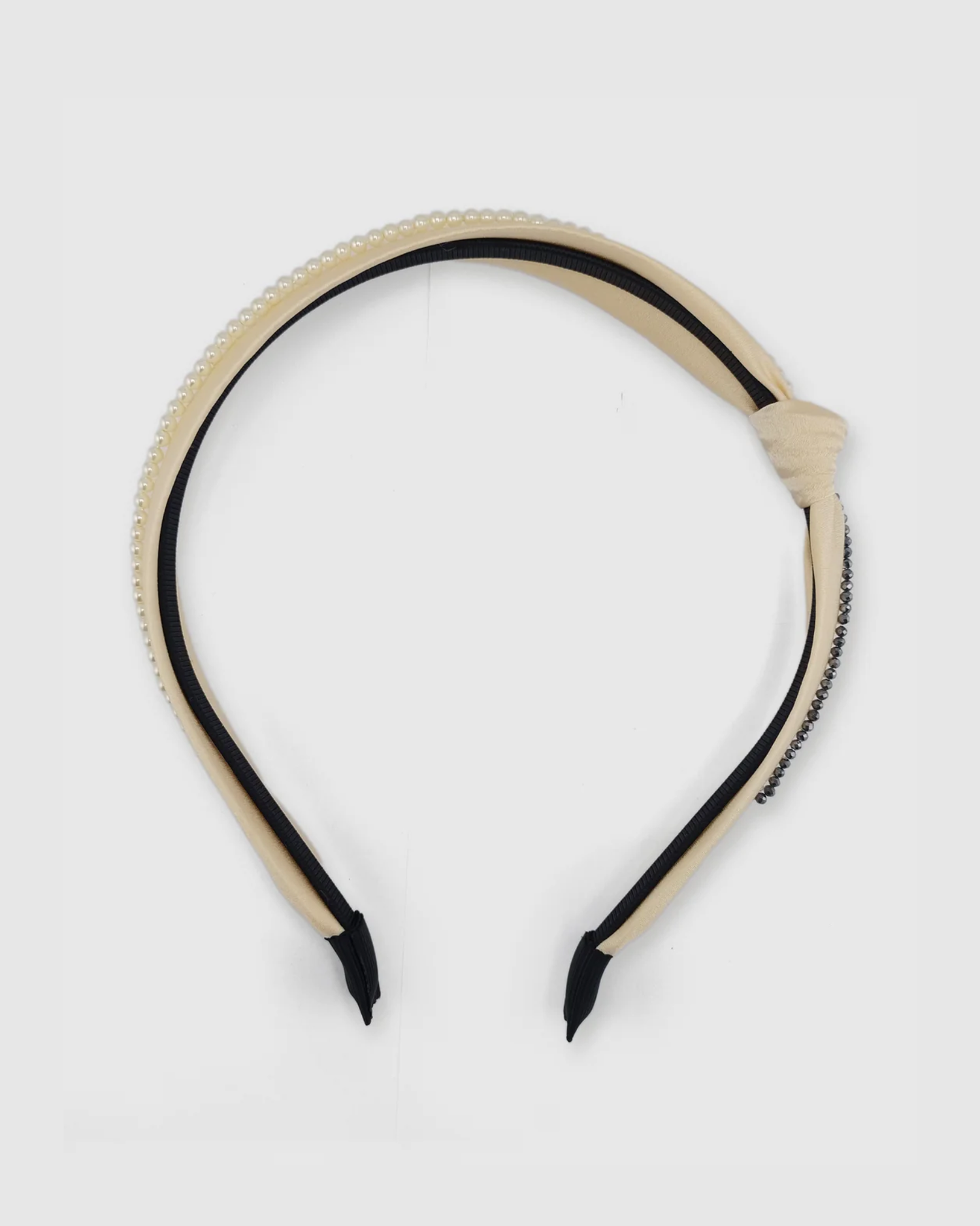 Izoa Harlow Pearl Headband Ivory