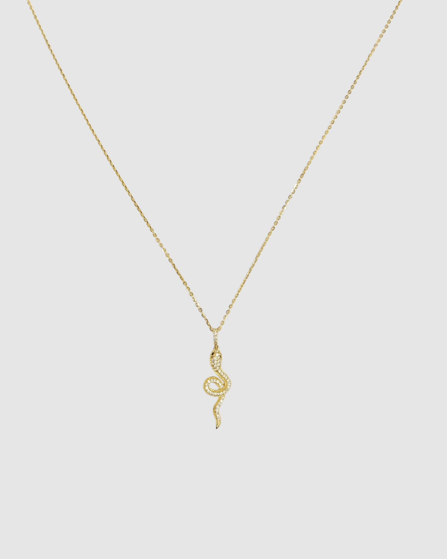 Izoa Ivy Snake Necklace Gold