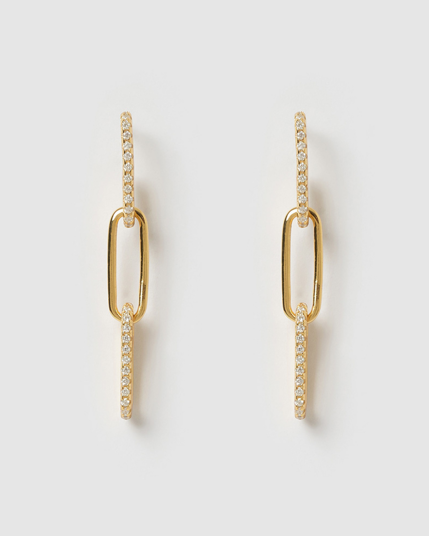 Izoa Louisa Link Drop Earrings