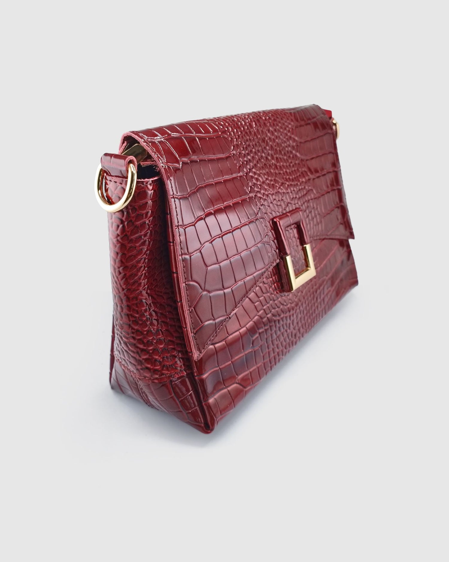 Izoa Valencia Handbag in Burgundy