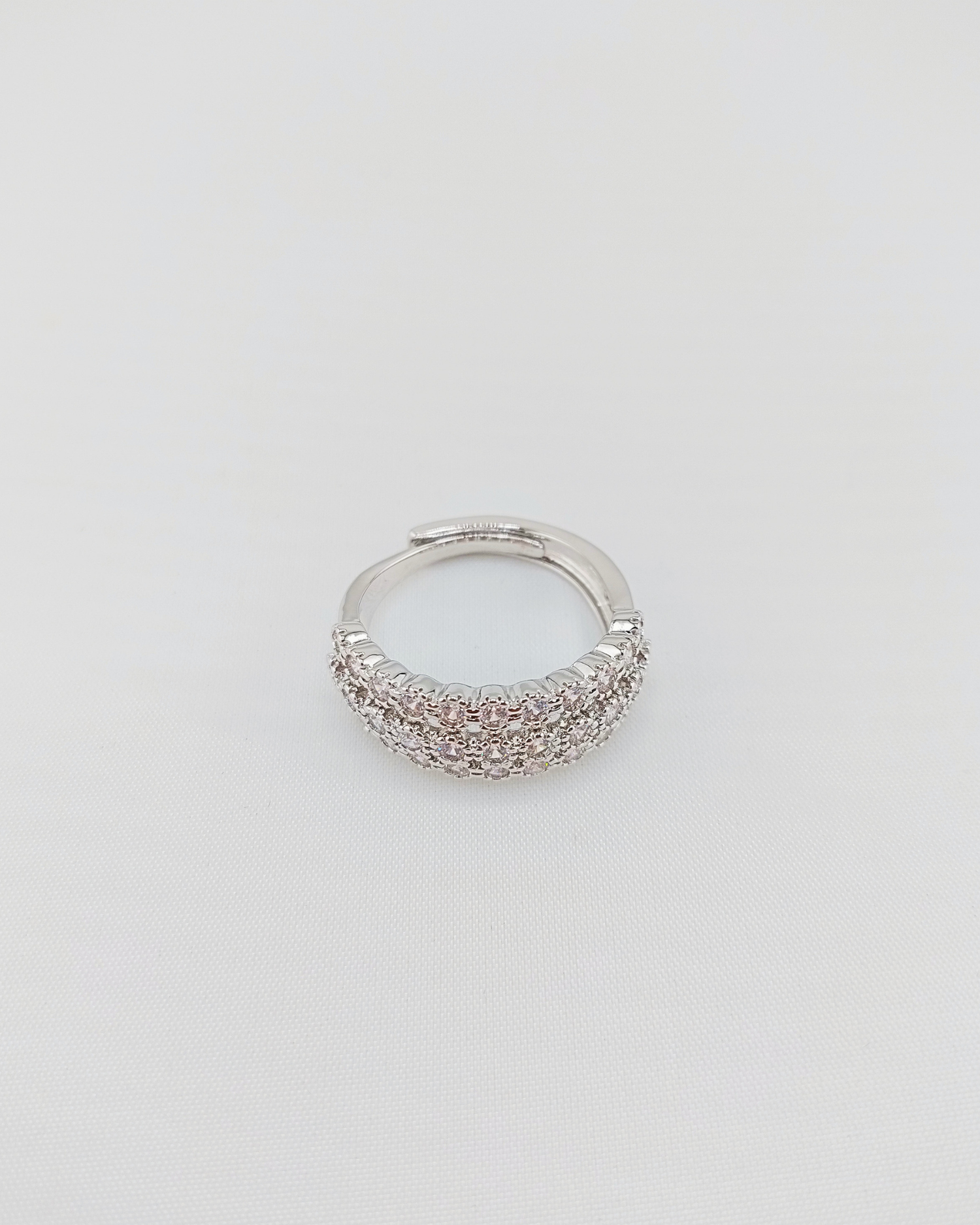 Izoa Florence Ring Silver Clear