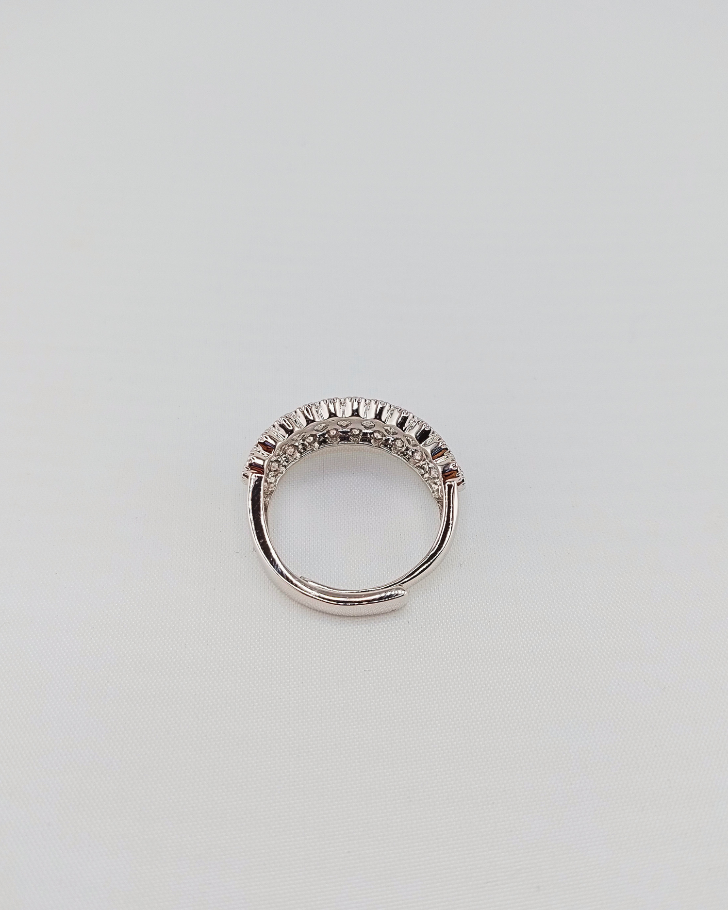 Izoa Florence Ring Silver Clear