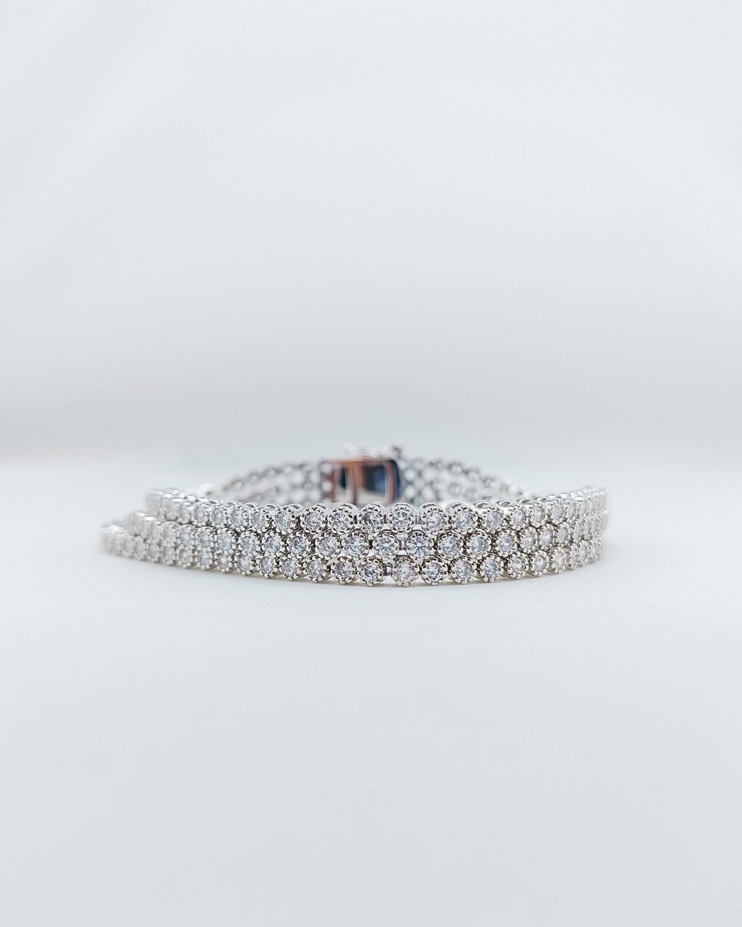 Izoa Florence Tennis Bracelet Silver