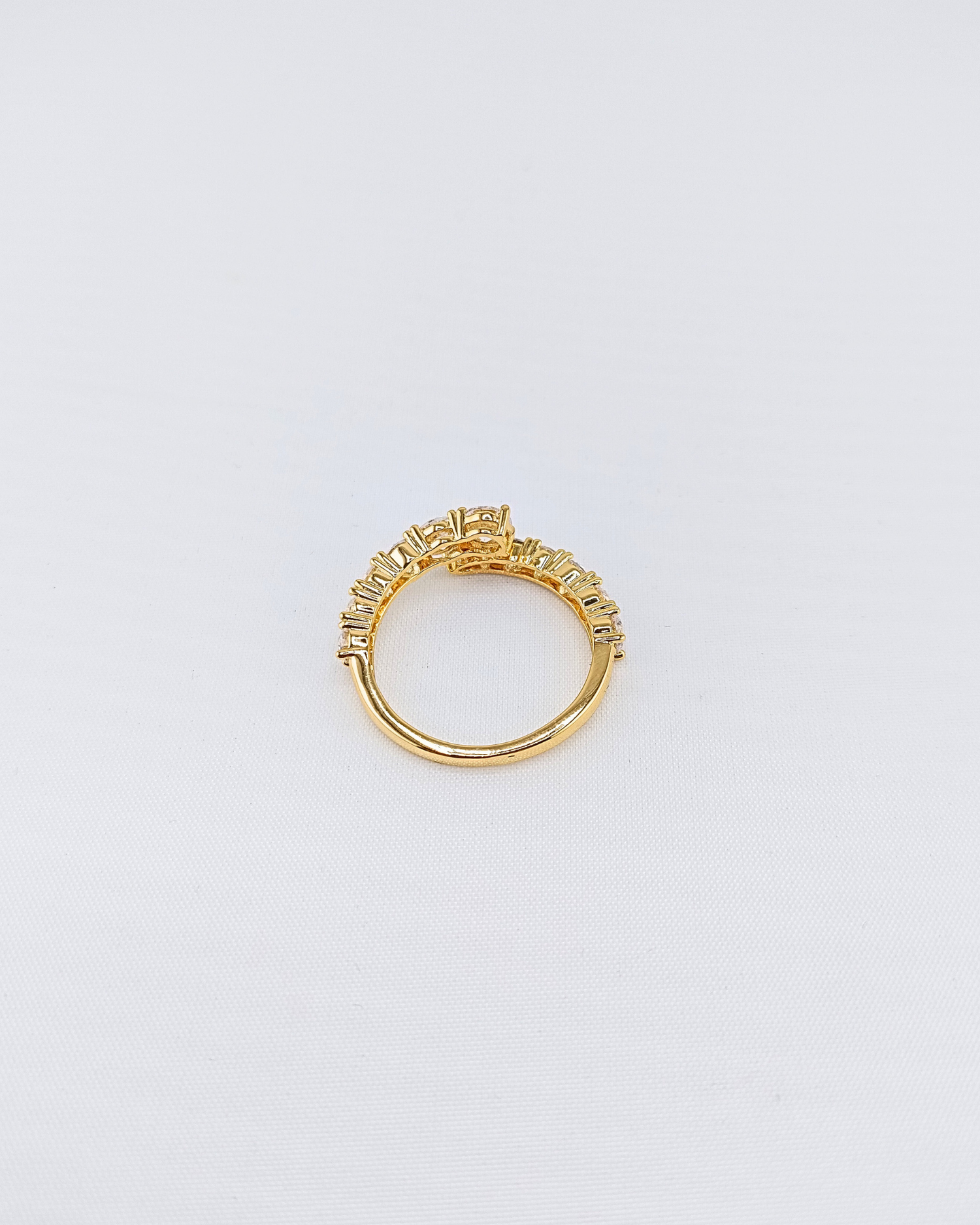 Izoa Josephine Ring Gold Clear