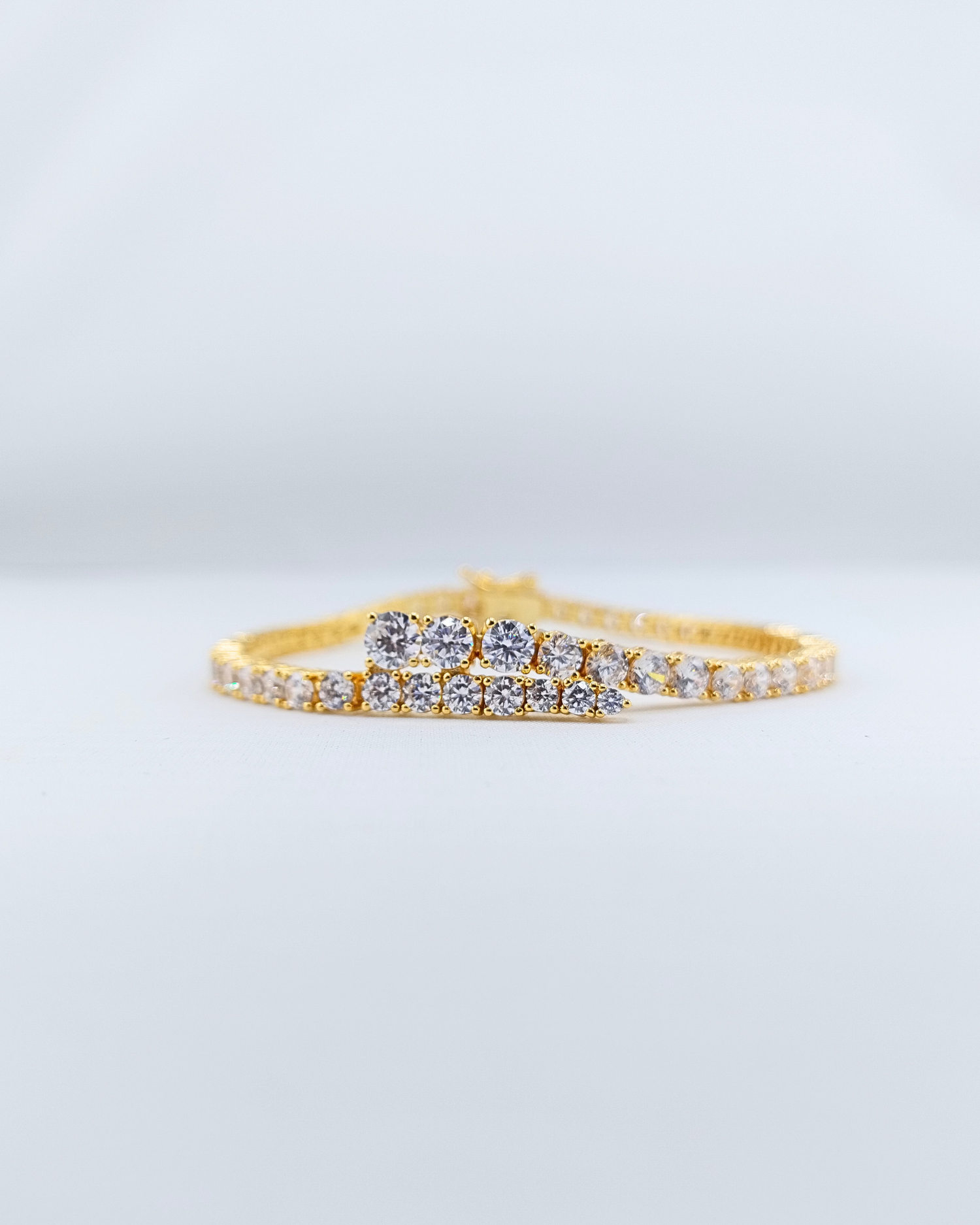 Izoa Josephine Tennis Bracelet Gold