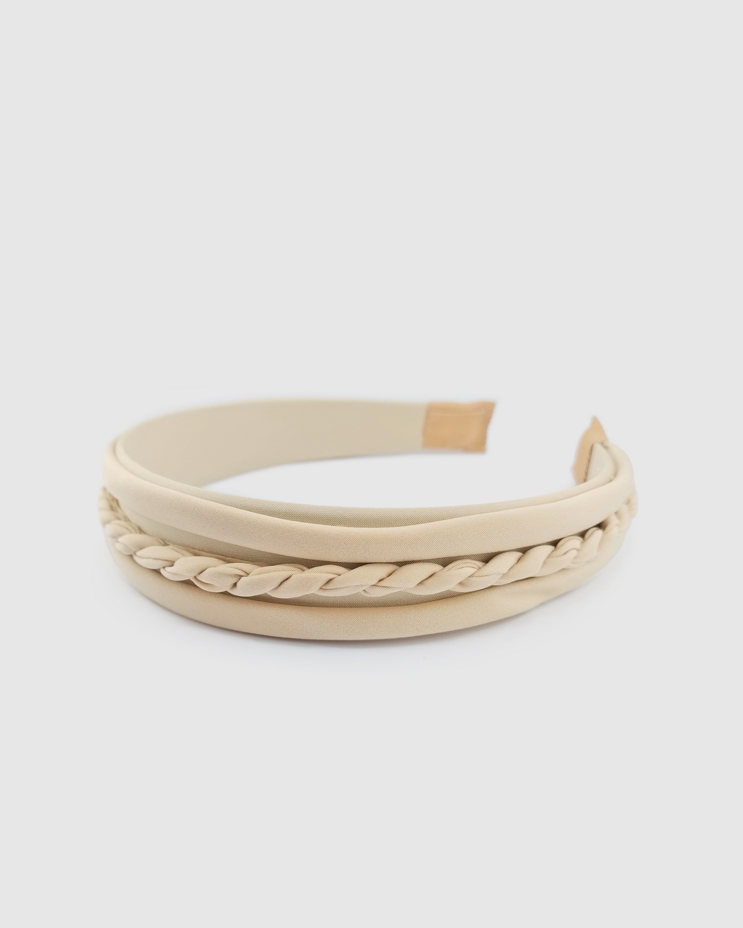 Izoa Avalon Braided Headband Beige