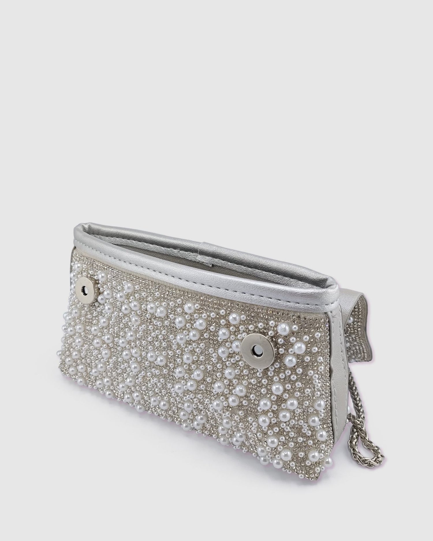 Izoa Eska Clutch Pearl Crystal