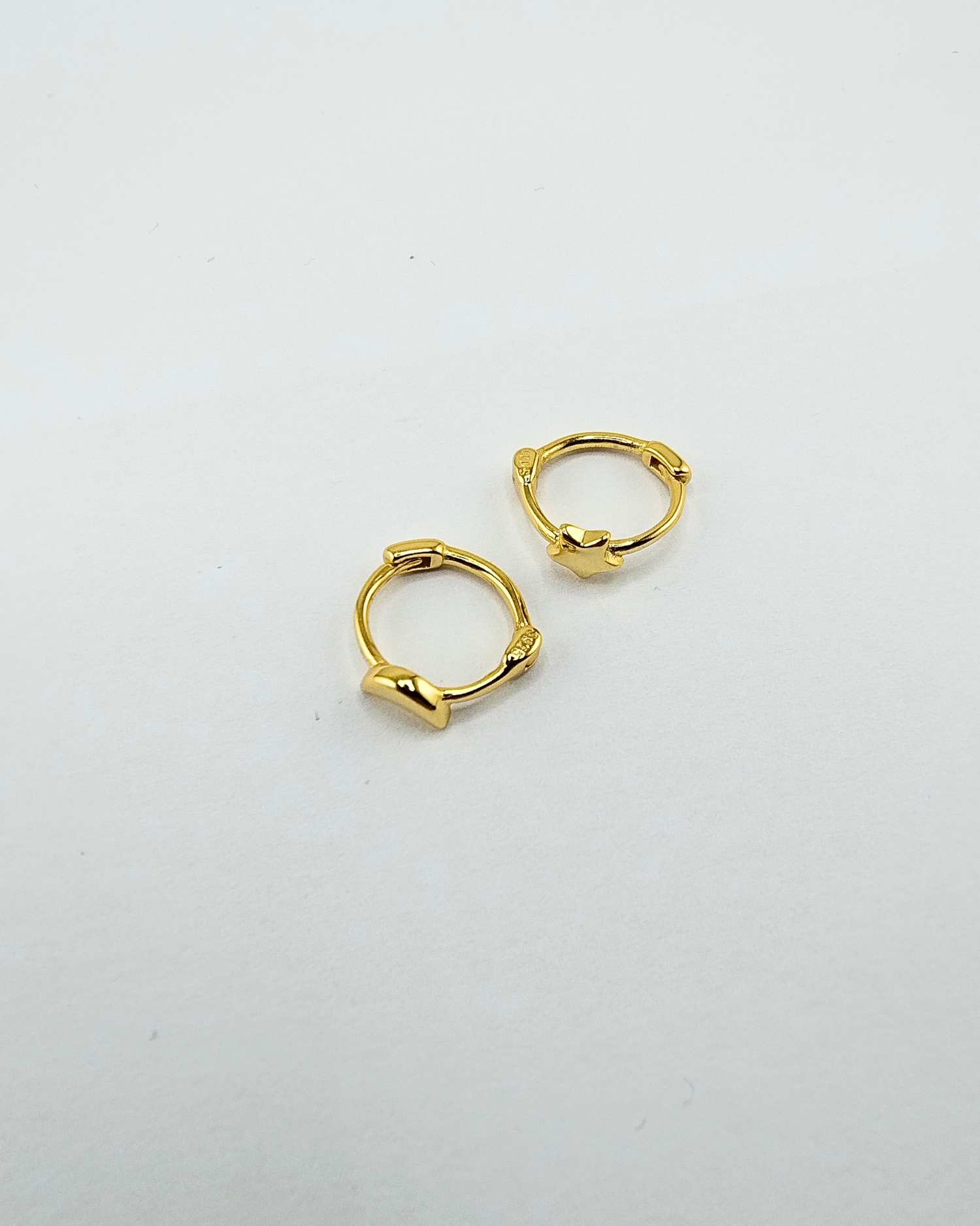 Izoa Star Moon Huggie Earrings